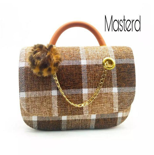 Girl's Jute Textured Shoulder Bag