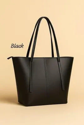 Women's Leather Plain Shoulder Bag