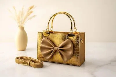 Girl's Rexine Textured Hand Bag