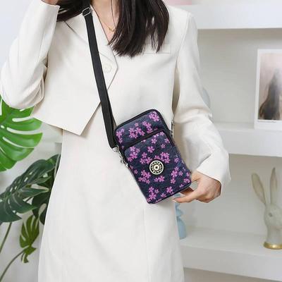 Women's Nylon Printed cross body Bag