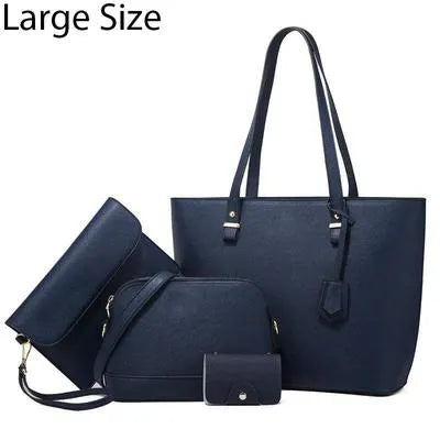 Women's PU Leather Plain Shoulder Bag