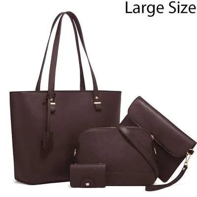 Women's PU Leather Plain Shoulder Bag