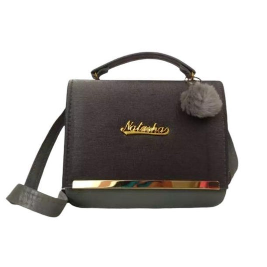 Girl's PU Leather Plain Shoulder Bag