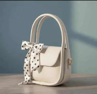 Girl's PU Leather Plain Hand Bag