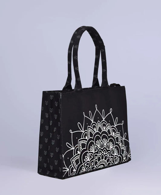 Girl's PU Leather Printed Tote Bag