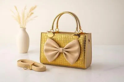 Girl's Rexine Textured Hand Bag