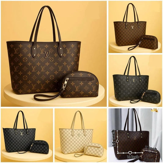 Women's PU Leather Plain Tote Bags
