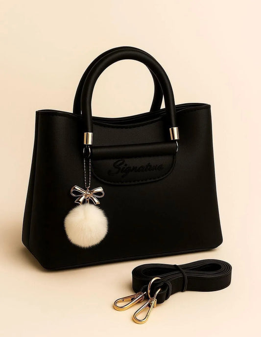 Girl's Leather Plain Shoulder Bag