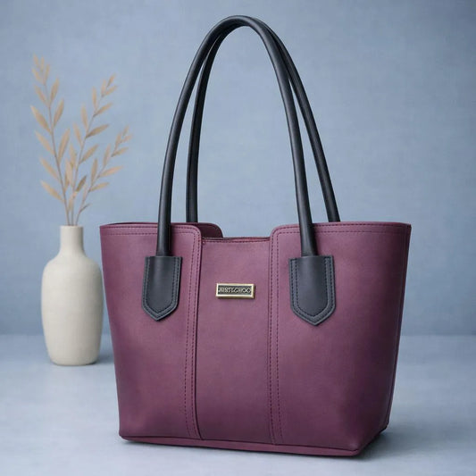 Girl's Leather Plain Shoulder Bag