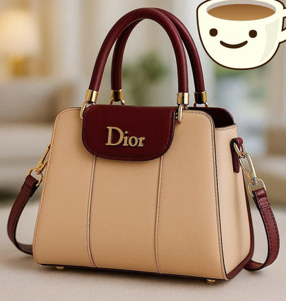 Women's Leather Plain Shoulder Bag