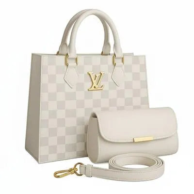 Women's Rexine Textured Hand Bag Set